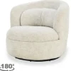 Livingfurn Draaifauteuils^Fauteuil Cream Britt