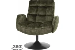 Tower Living Draaifauteuils^Fauteuil Dark Green Tropea