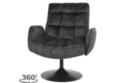 Outlet Tower Living Fauteuil Dark Grey Tropea