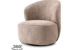 Tower Living Draaifauteuils^Fauteuil Old Pink Belvi