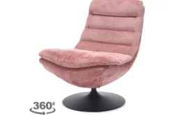 Tower Living Draaifauteuils^Fauteuil Peachy Pink Marano