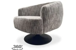 Tower Living Draaifauteuils^Fauteuil White-Grey Barga
