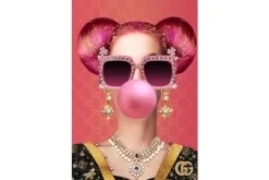 Sale Ter Halle Glasschilderij Bubblegum 080120C-812