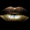 Discount Ter Halle Glasschilderij gouden lippen 080120-328