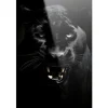Discount Urban Cotton Glasschilderij Rawr Panther
