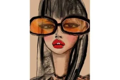 Discount Urban Cotton Glasschilderij Sunny Orange