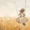 Urban Cotton Schilderijen^Glasschilderij Swinging Girl