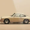New Urban Cotton Glasschilderij Vintage Porsche Beige