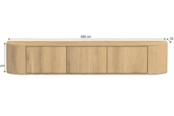 Livingfurn Hangkasten|Tv-Meubels^Hangend Tv-meubel Novero