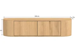 Livingfurn Hangkasten|Tv-Meubels^Hangend Tv-meubel Novero