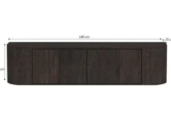 Discount Livingfurn Hangend tv-meubel  Novero