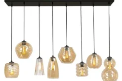 Masterlight Hanglampen^Hanglamp 2261-05-130-25-8-14 Quinto Amber