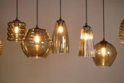 Masterlight Hanglampen^Hanglamp 2261-05-130-25-8-14 Quinto Amber