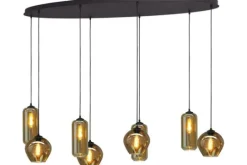 Masterlight Hanglampen^Hanglamp 2264-05-160-60-8-35 Quinto Smoke