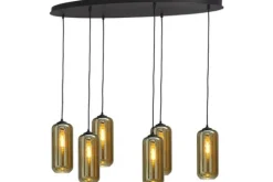 Masterlight Hanglampen^Hanglamp 2264-05-130-50-6-5 Quinto Smoke