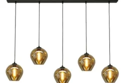 Masterlight Hanglampen^Hanglamp 2261-05-130-5-05-3 Quinto Smoke