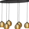 Best Masterlight Hanglamp 2264-05-130-50-6-6 Quinto Smoke