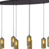 Masterlight Hanglampen^Hanglamp 2264-05-160-60-8-5 Quinto Smoke