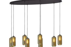 Masterlight Hanglampen^Hanglamp 2264-05-160-60-8-5 Quinto Smoke