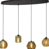 Clearance Masterlight Hanglamp 2264-05-100-40-4-678 Quinto Smoke