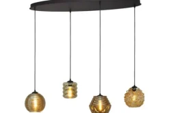 Clearance Masterlight Hanglamp 2264-05-100-40-4-678 Quinto Smoke
