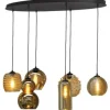 Masterlight Hanglampen^Hanglamp 2264-05-130-50-6-123 Quinto Smoke