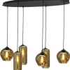 Masterlight Hanglampen^Hanglamp 2264-05-130-50-6-35 Quinto Smoke