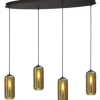 New Masterlight Hanglamp 2264-05-100-40-4-5 Quinto Smoke