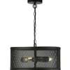Searchlight Hanglampen^Hanglamp 12483-3BK Fishnet