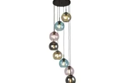Searchlight Hanglampen^Hanglamp 94008-8BK Mardi Gras II