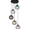 Best Searchlight Hanglamp 94005-5BK Mardi Gras II