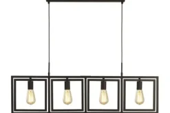 New Searchlight Hanglamp 23203-4BK Plaza