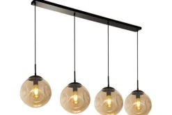 Searchlight Hanglampen^Hanglamp 22123-4BK Punch