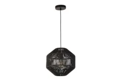 Best Searchlight Hanglamp 11203-1BK Wicker