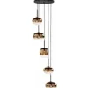 Highlight Hanglampen^Hanglamp goudkleurig glas Bellini