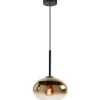 Highlight Hanglampen^Hanglamp goudkleurig glas Bellini