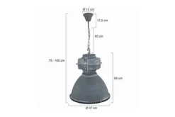 New Steinhauer Hanglamp 7779GR Fender Mexlite