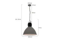 Outlet Anne Lighting Hanglamp 7696GR Frisk