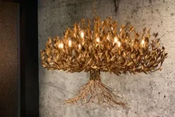 Leclercq & Bouwman Kroonluchters|Hanglampen^Hanglamp LB039/12+1 ambachtelijk brons Aix |