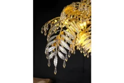 Leclercq & Bouwman Kroonluchters|Hanglampen^Hanglamp LB023-12+1 ambachtelijk zilver Bellagio |