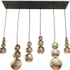 Leclercq & Bouwman Hanglampen^Hanglamp LB780-6 ovaal ambachtelijk zilver Allure |