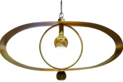 Leclercq & Bouwman Hanglampen^Hanglamp LB048-1+1 ovaal brons Breeze |