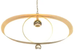 Leclercq & Bouwman Hanglampen^Hanglamp LB049-1+1 ovaal textured white Breeze |