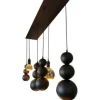 Leclercq & Bouwman Hanglampen^Hanglamp LB780-7 ovaal textured black Allure |