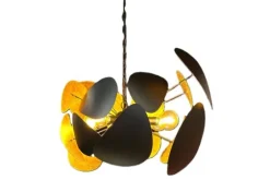 Leclercq & Bouwman Hanglampen^Hanglamp LB555-3+1 rond textured black Galaxy |