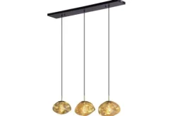Toms Luxury Lights Hanglampen^Hanglamp 3-lichts Amber Melt