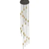 Toms Luxury Lights Hanglampen^Hanglamp 19-lichts Goud Maud