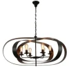 Toms Luxury Lights Hanglampen^Hanglamp 6-lichts ovaal Pluton