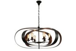 Toms Luxury Lights Hanglampen^Hanglamp 6-lichts ovaal Pluton