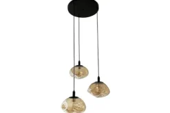Sale Toms Luxury Lights Hanglamp 3-lichts rond  Amber  Melt